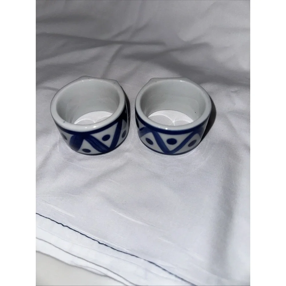 dansk porcelain napkin holders (2) matching excellent condition 2